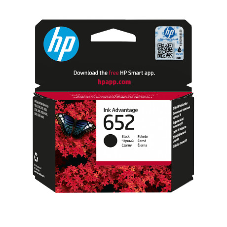 HP 652 F6V25AE eredeti fekete tintapatron Ink Advantage 1115 2135 3635 3775 3835 4535 4675 5075 (360 old.)