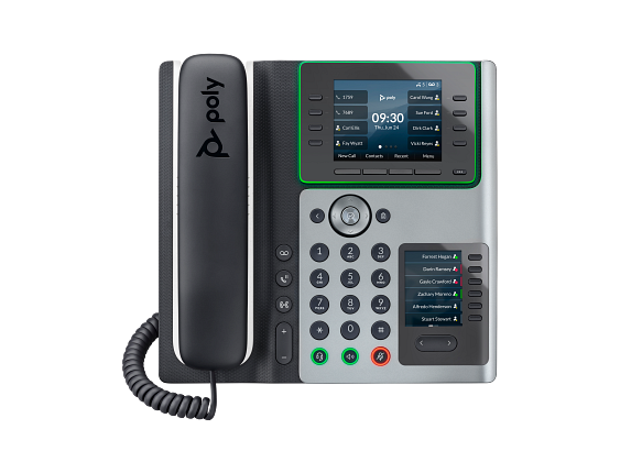 Poly Edge E400 IP Phone and PoE-enabled