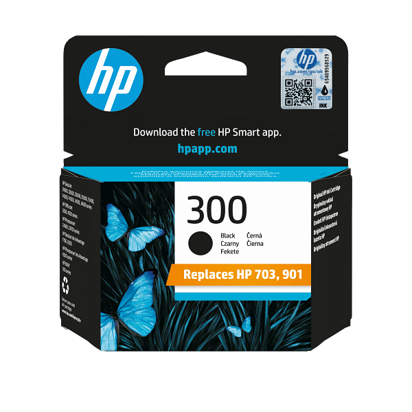 HP 300 Black Original Ink Cartridge,CC640-80145,CC640EE