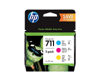 HP 711 3-pack 29-ml Cyan/Magenta/Yellow DesignJet Ink Cartridges