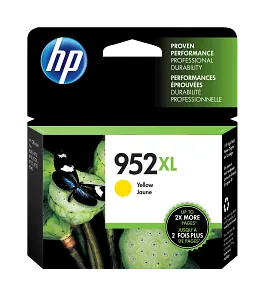 HP 952XL High Yield Yellow Original Ink Cartridge, L0S67AN#140