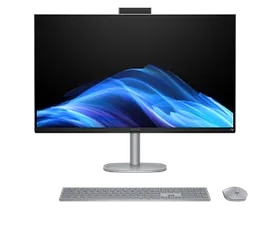 HP OmniStudio X All-in-One Desktop Next Gen AI 32-c1075t PC, Windows 11 Home, 31.5", Intel® Core™ Ultra 7, 16GB RAM, 1TB SSD, 4K UHD, Meteor silver