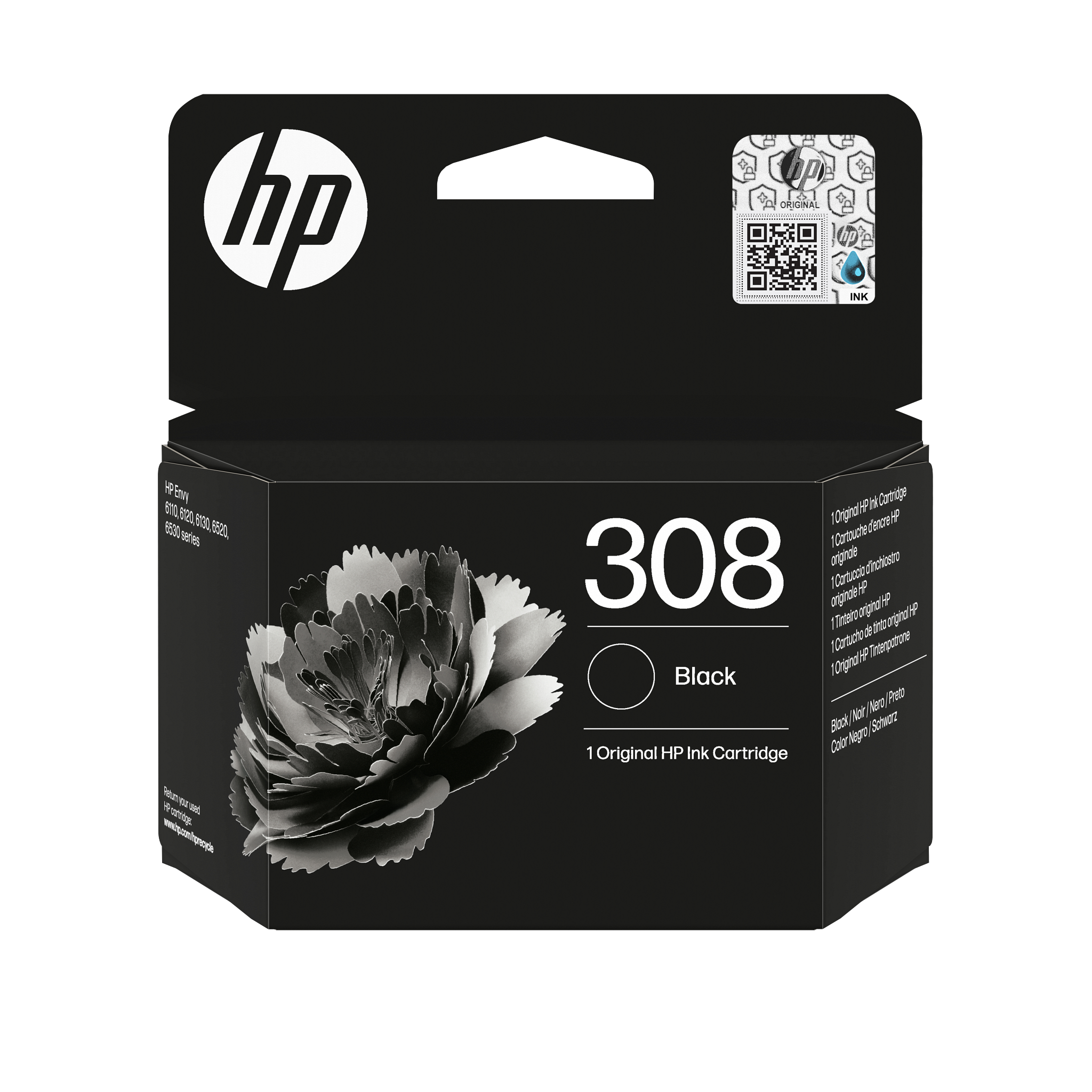 HP 308 Black Original Ink Cartridge