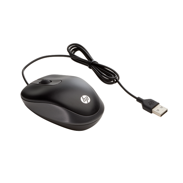 HP USB Travel Mouse, right facing