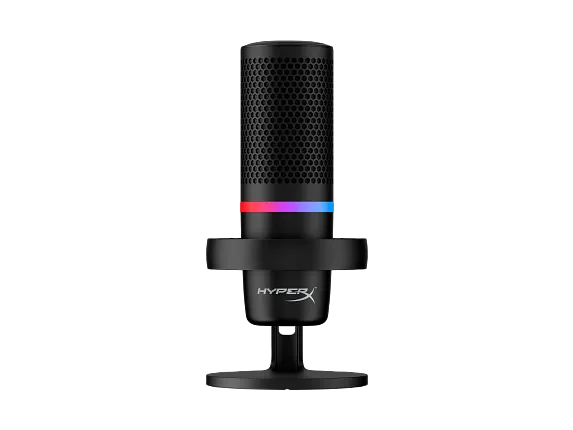 HyperX Microphones, HyperX DuoCast - USB Microphone (Black) - RGB Lighting (HMID1R-A-BK/G)