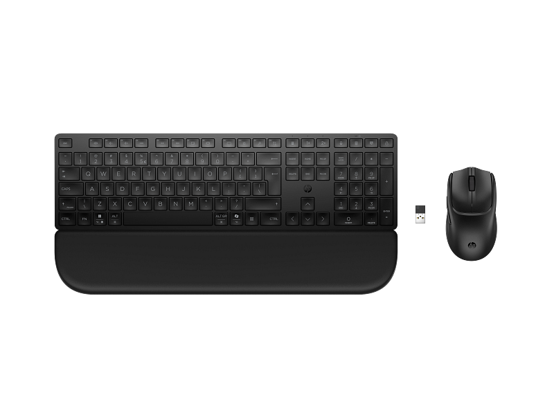 Ensemble clavier et souris hybrides multi-appareils HP avec repose