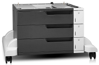 HP LaserJet 3x500-sheet Feeder and Stand