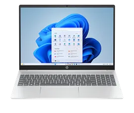 HP OmniBook 5 Laptop 16, Windows 11 Home, 16", 8GB RAM, 512GB SSD, 2K, Glacier silver