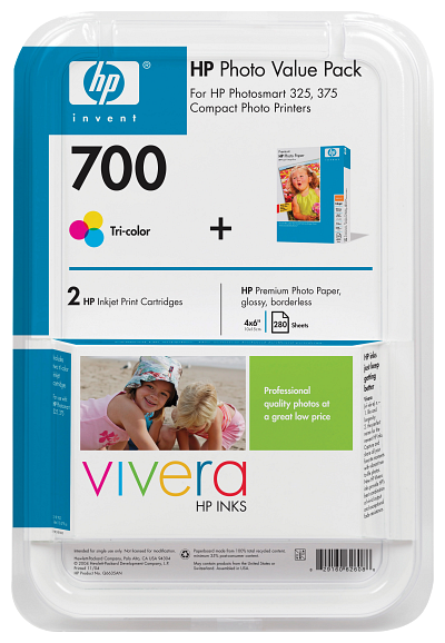 HP 700 Ink Cartridge Photo Pack