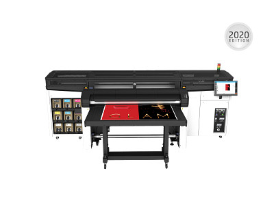 HP Latex R1000 Plus Printer with Tables and Ink