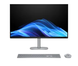 HP OmniStudio X All-in-One Desktop Next Gen AI 32-c1075t PC, Windows 11 Home, 31.5", Intel® Core™ Ultra 7, 16GB RAM, 1TB SSD, 4K UHD, Meteor silver