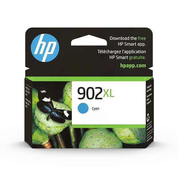 Ink Supplies, HP 902XL High Yield Cyan Original Ink Cartridge, T6M02AN#140