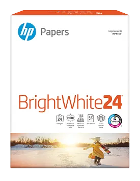 HP BrightWhite24(R), 24 lb, 8.5 x 11 in. (216 x 279 mm), 500 sheets, HPB1124P