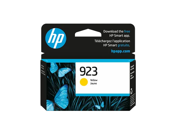 Series 1 of 10 Ink Supplies, HP 923 Yellow Original Ink Cartridge