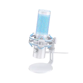 HyperX QuadCast 2 Frost Microphone + HyperX Pulsefire Haste 2 Pro Wireless Gaming Mouse Bundle