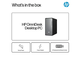 HP OmniDesk Desktop M02-0075t PC, Windows 11 Home, Intel® Core™ i7