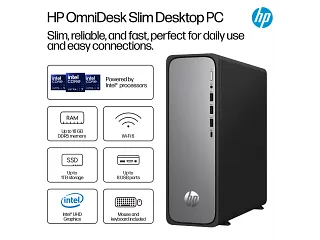 HP OmniDesk Slim Desktop S03-0010 PC, Windows 11 Home, Intel® 8GB