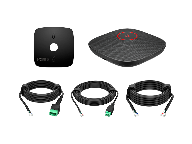 HP Poly Studio A2 Black Table Microphone w/ Mounting Plate I/O cables___Product Only_