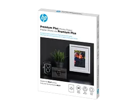 HP Premium Plus Photo Paper, Glossy, 80 lb, 5 x 7 in. (127 x 178 mm), 60 sheets CR669A