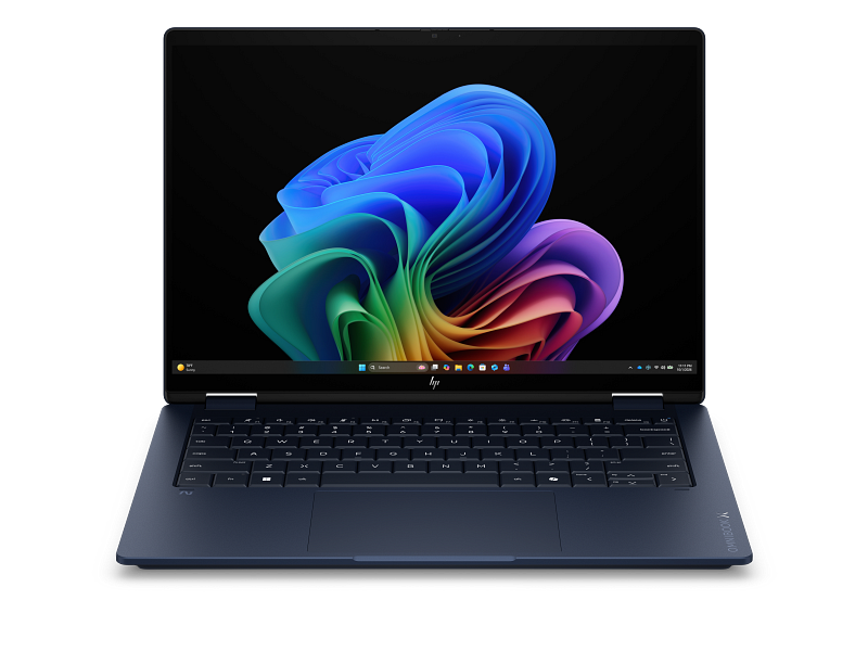 HP OmniBook X Flip 14 inch 2-in-1 Laptop Next Gen AI PC 14-kb0000_Product_Atmospheric blue_Product Only_Center facing