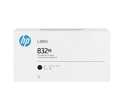HP 832M 1-liter Black Latex Ink Cartridge