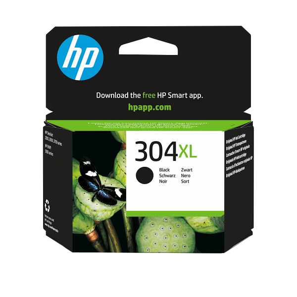 HP 304XL High Yield Black Original Ink Cartridge,N9K08-80030,N9K08AE