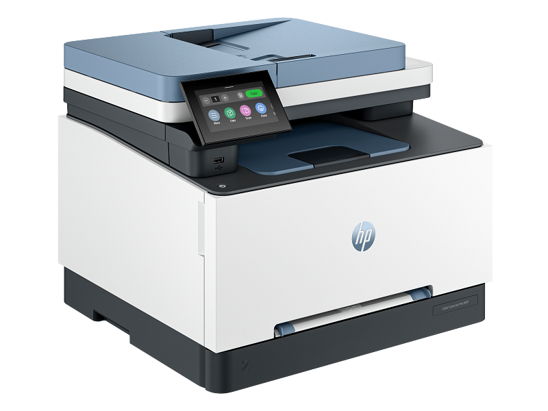 HP Color Laserjet Pro MFP 3300 Dark Surf Blue Catalog WhiteBG FrontRight