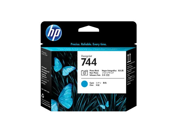 HP® 744 Photo Black/Cyan DesignJet Printhead (F9J86A)