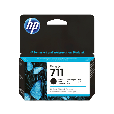 HP 711 38-ml Black DesignJet Ink Cartridge