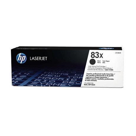 HP 83X CF283X nagy kapacitású fekete eredeti LaserJet tonerkazetta M201 M225 (2200 old.)