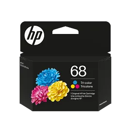 HP 68 Tri-Color Original Ink Cartridge, 7FP20TN