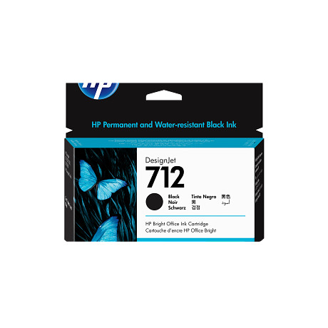HP 3ED71A 712 80 ml-es fekete DesignJet tintapatron T250 T630 T650 Studio 24