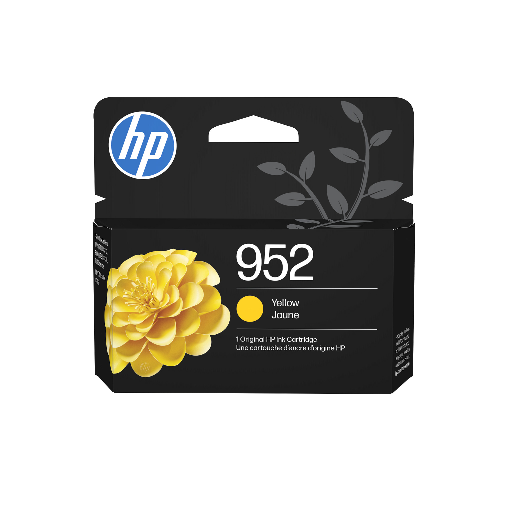 HP 952 Yellow Original Ink Cartridge, L0S55AN#140