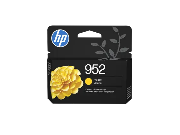 Ink Supplies, HP 952 Yellow Original Ink Cartridge, L0S55AN#140
