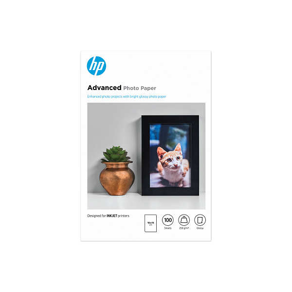 HP Advanced Photo Paper, Glossy, FSC, 10x15 cm, 100 shts, Q8692A Q8691-00011