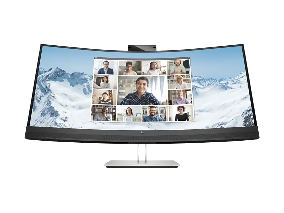Business Monitors, HP E34m G4 WQHD Curved USB-C Conferencing Monitor
