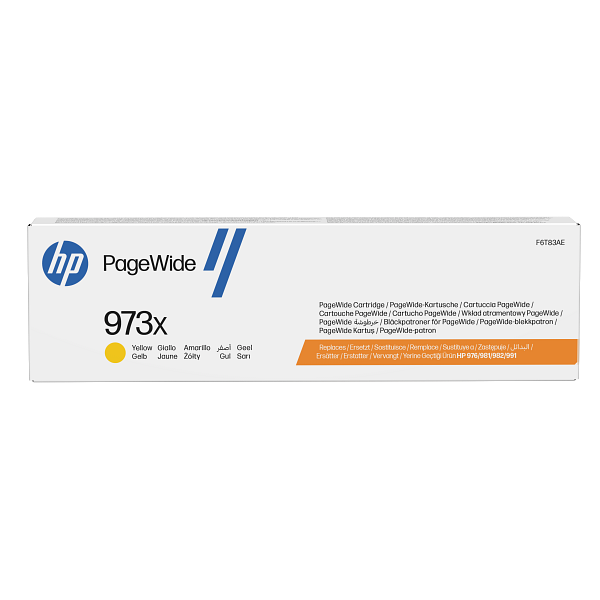 HP 973X Yellow EMEA PageWide Cartridge F6T83AE