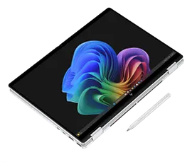 HP OmniBook X Flip Next Gen AI 14, Windows 11 Home, 14", Touch screen, Intel® Core™ Ultra 7, 16GB RAM, 512GB SSD, 2K, Glacier silver