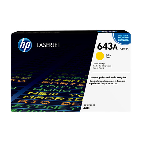 HP 643A Q5952A sárga toner / festékkazetta Color LaserJet 4700 nyomtatókhoz (10000 old.)