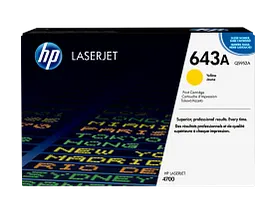 HP 643A Yellow Original LaserJet Toner Cartridge, Q5952A