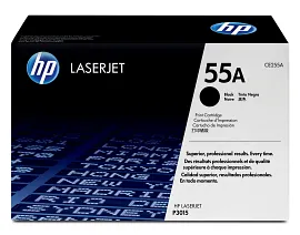 HP 55A Black Original LaserJet Toner Cartridge, CE255A