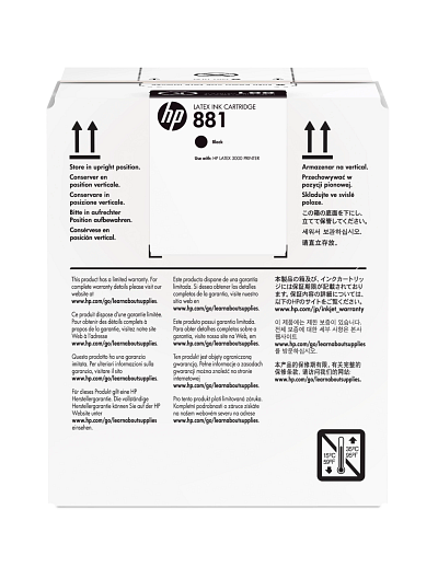HP 881 5-liter Black Latex Ink Cartridge
