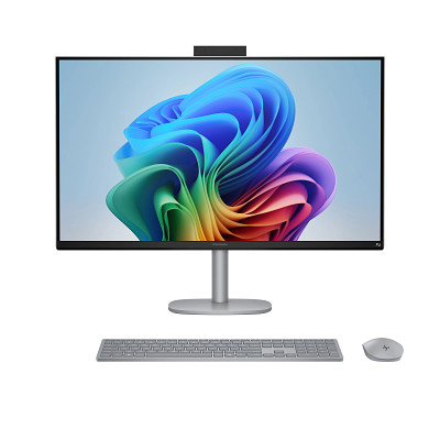 HP OmniStudio X All-in-One Desktop Next Gen AI 32-c1075t PC, Windows 11 Home, 31.5", Intel® Core™ Ultra 7, 16GB RAM, 1TB SSD, 4K UHD, Meteor silver
