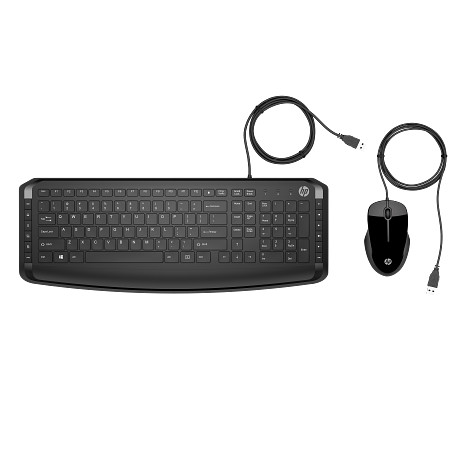 HP 9DF28AA Pavilion Vezetékes Billentyűzet + Pavilion Egér 200, fekete 