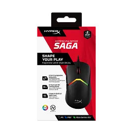 HyperX Pulsefire Saga Gaming Mouse (Black)