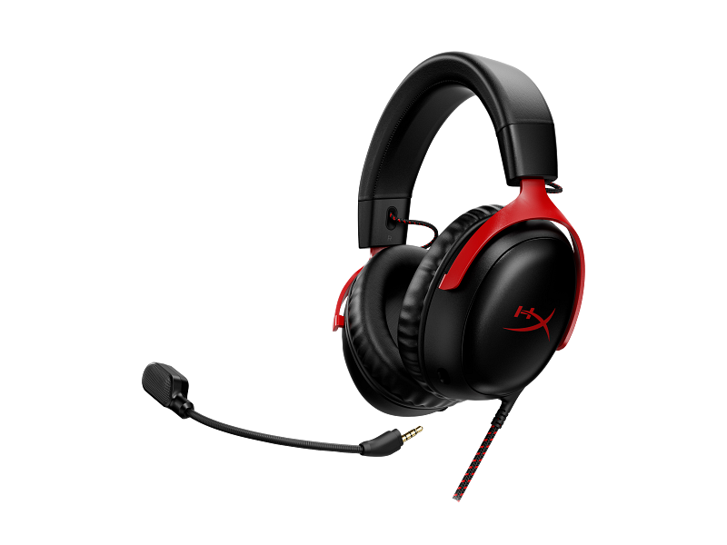 HyperX Cloud III - Headset pentru gaming (negru-roşu) | HP