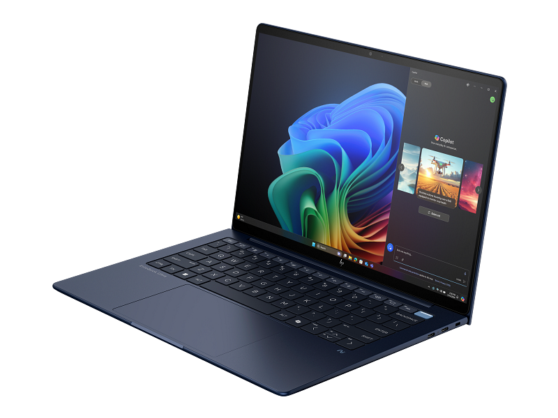 HP EliteBook Ultra G1i 14 inch Notebook AI PC AtmosphericBlue Catalog AHS Copilot FrontLeft