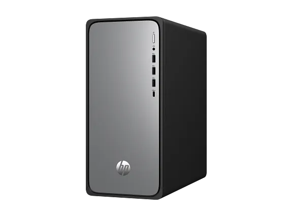 HP OmniDesk Desktop M02-0075t PC, Windows 11 Home, Intel® Core™ i7, 16GB RAM, 2TB SSD, Meteor silver