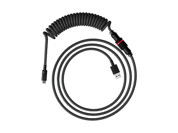 HyperX Keyboard Accessories, HyperX USB-C Coiled Cable Gray-Black