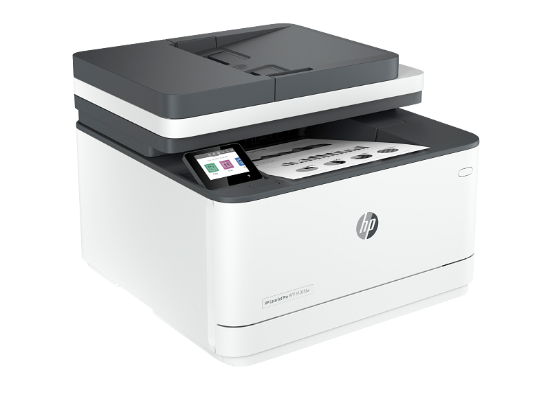 HP LaserJet Pro MFP 3103fdw Medium Basalt Catalog, Front Right with output